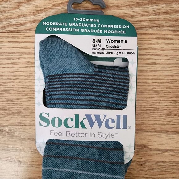 SockWell NWT Compression Socks Circulator Design - Picture 4 of 4